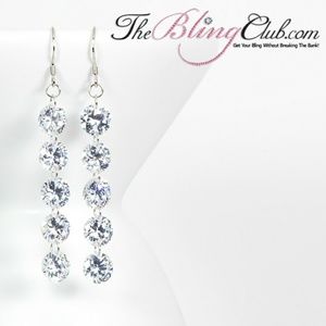 Swarovski crystal lightweight drop earrings